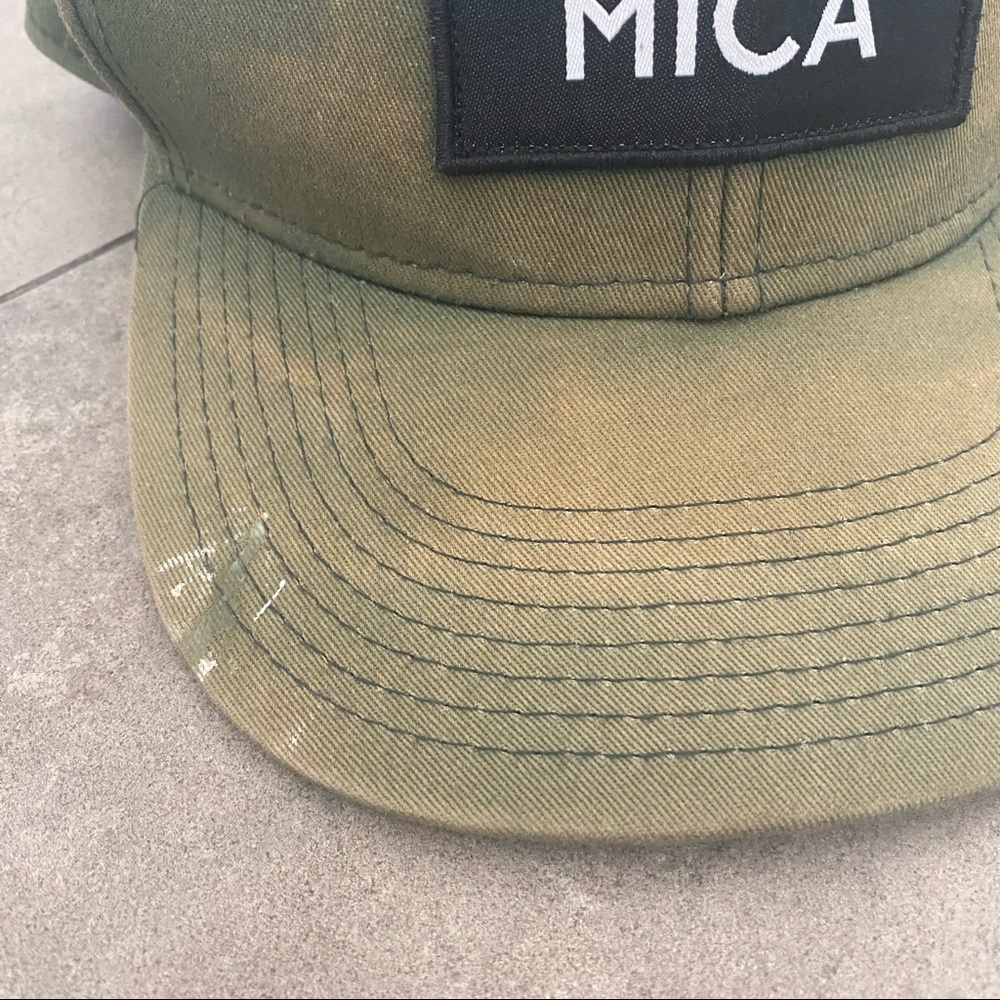 Pukka brand mica green bleached dyed trucker hat - Picture 5 of 6